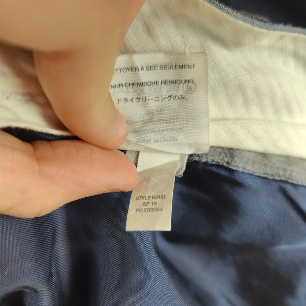 J.Crew Ludlow Slim Pants 34x32 Blue Cotton Linen Blend Tapered Business Casual - Picture 8 of 12
